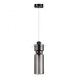 Odeon light 5057/1 PENDANT ODL24 323 черный/дымчатый/металл/стекло Подвес E27 1*40W SCROW 